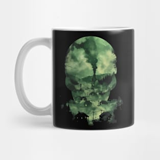 radiated city contamination gas mask Mug